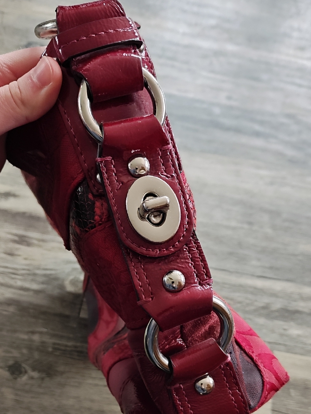 Vintage Coach Patchwork Shoulder Bag. - Picture 6 of 10